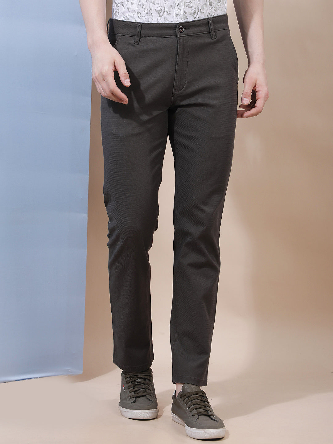 Luxe Forest Olive Straight Trousers