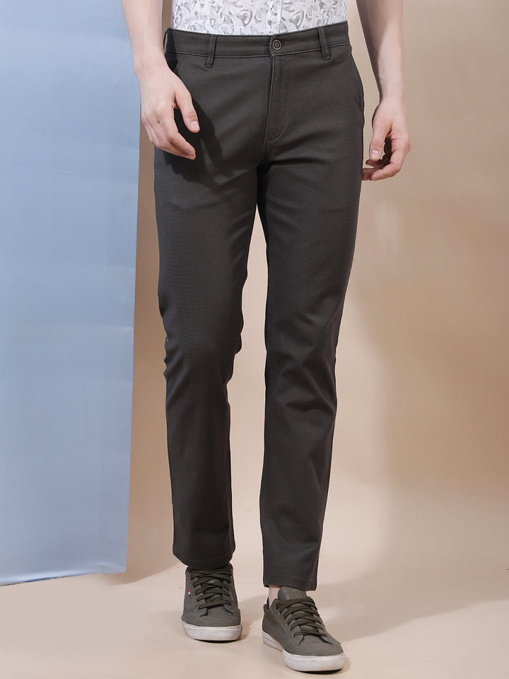 Luxe Forest Olive Straight Trousers