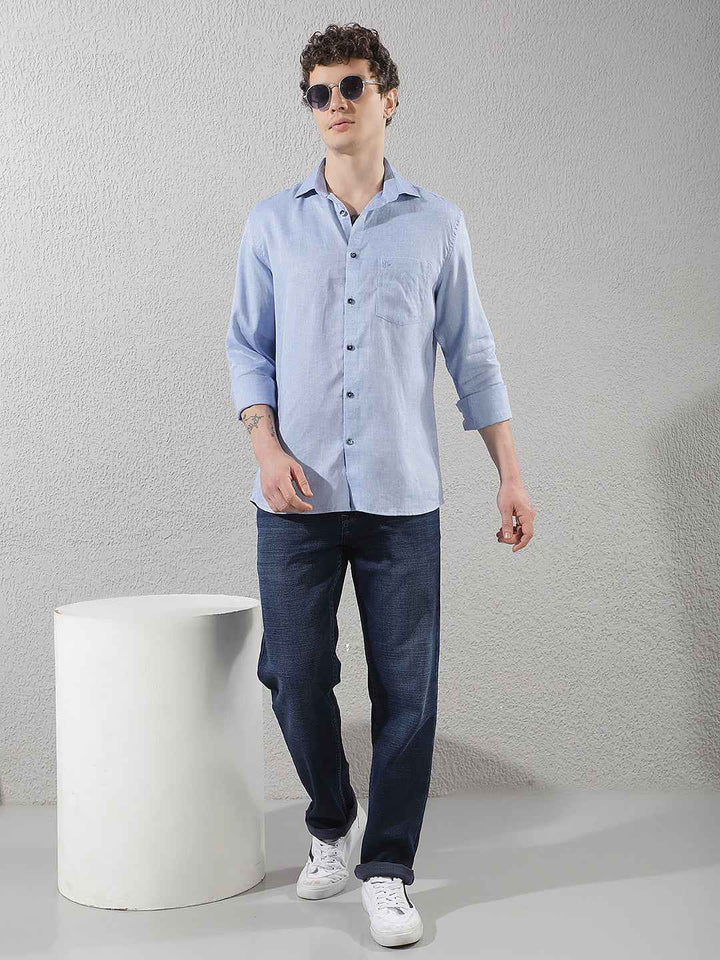 Linen Blue Shirt
