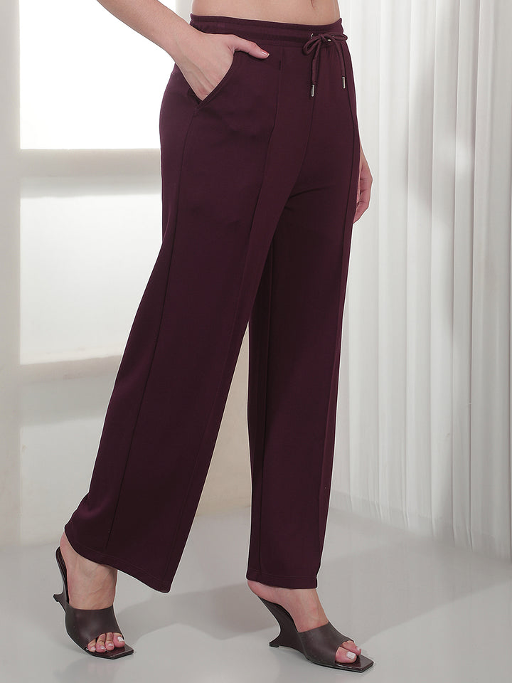 Essential Deep Wine Casual Trousers