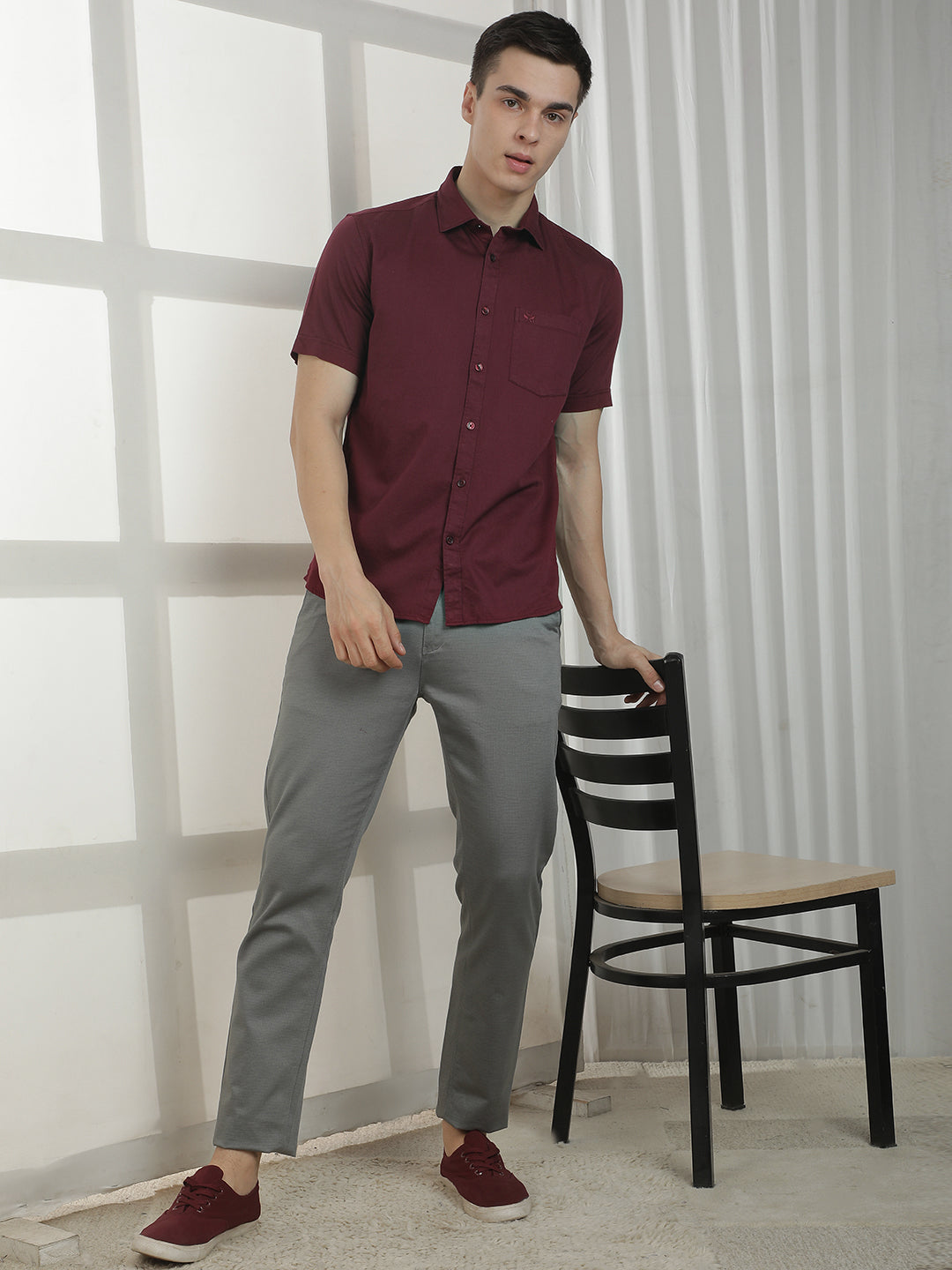 Essential Burgundy Maroon Shirt