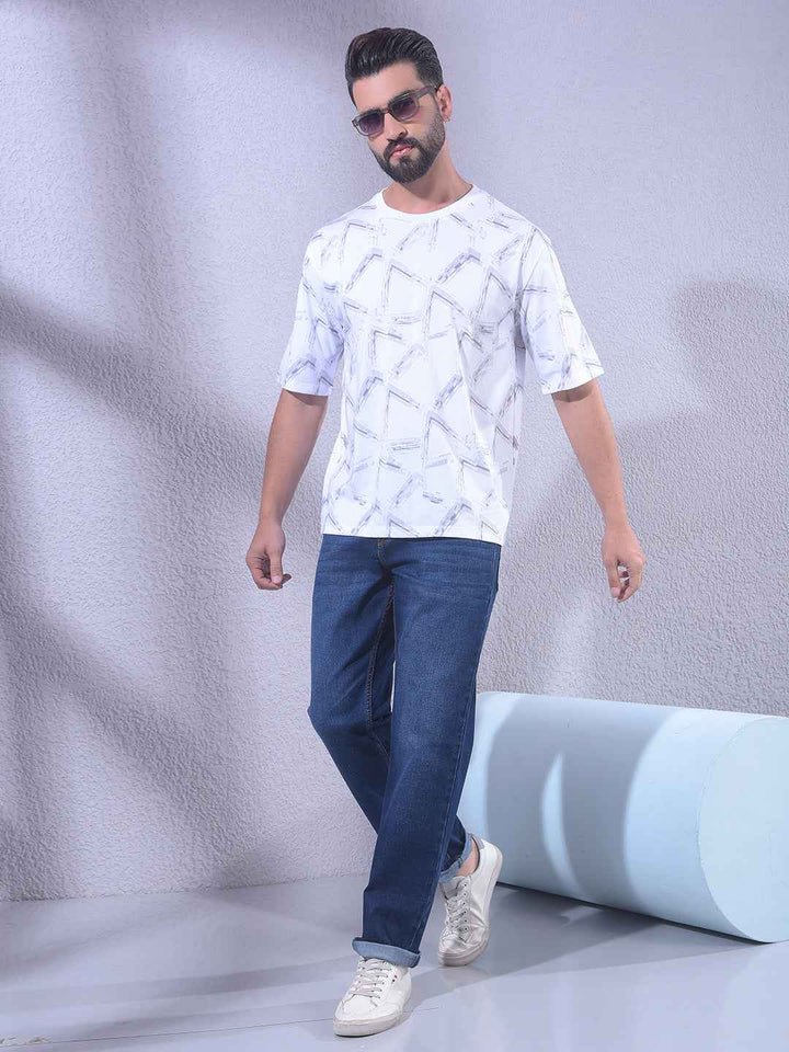 White Printed T-Shirt