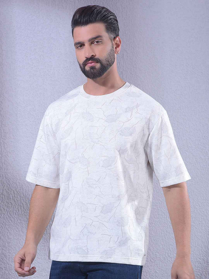 White Jacquard T-Shirt