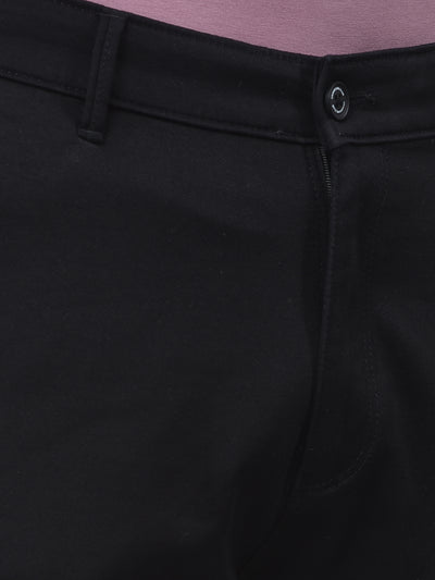 Modern Black Comfort Trousers