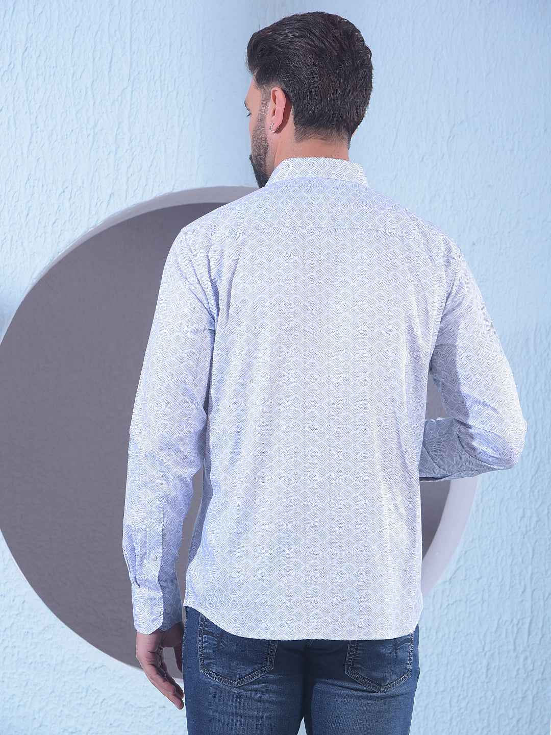 White Printed Shirt