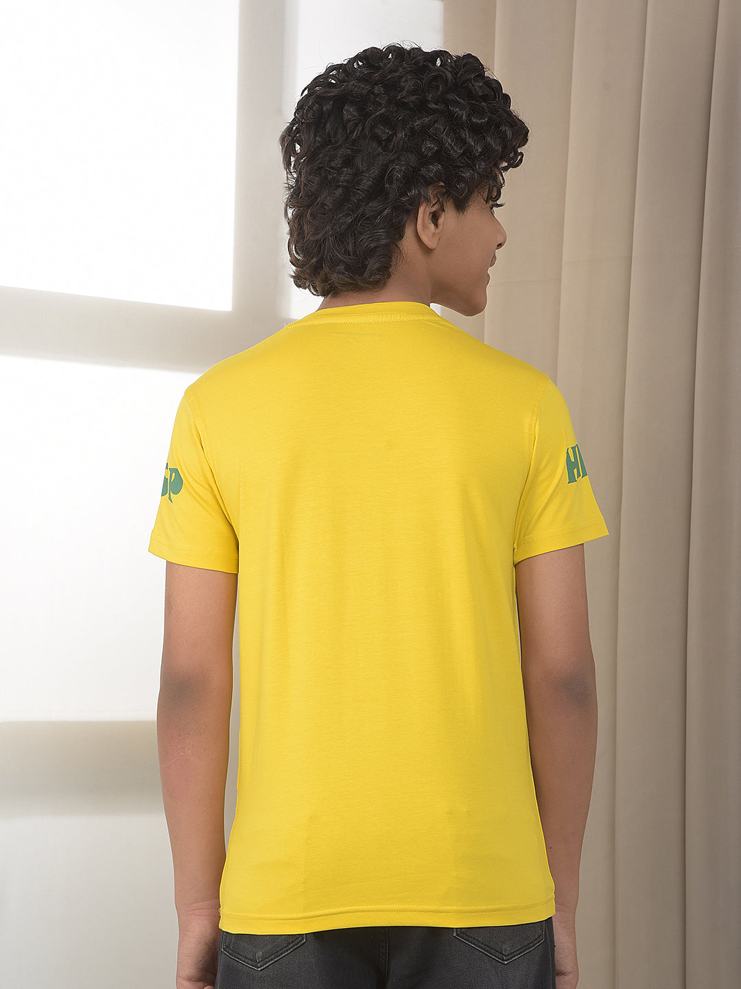 Yellow Graphic Printed T-Shirt