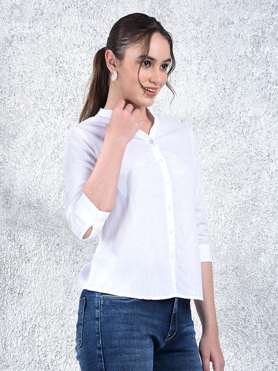 Minimalist Mandarin Collar Shirt