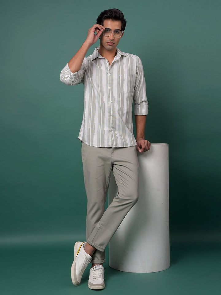 Grey Printed Trousers