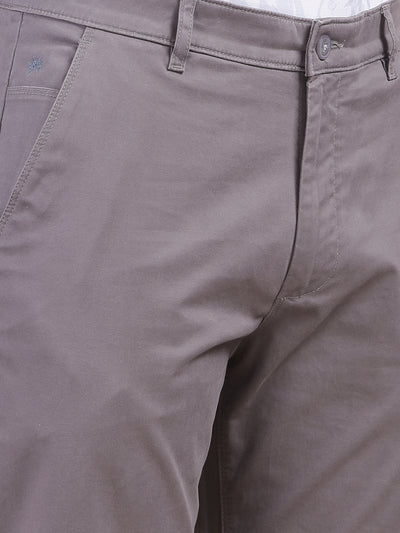 Vivid Grey Straight Trousers