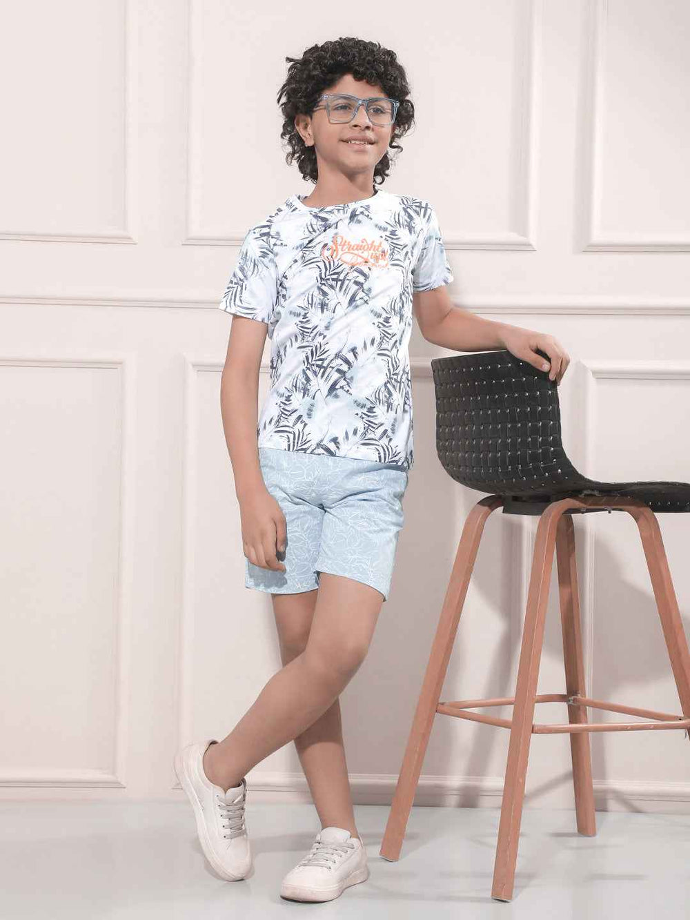 Blue Graphic Print T-Shirt