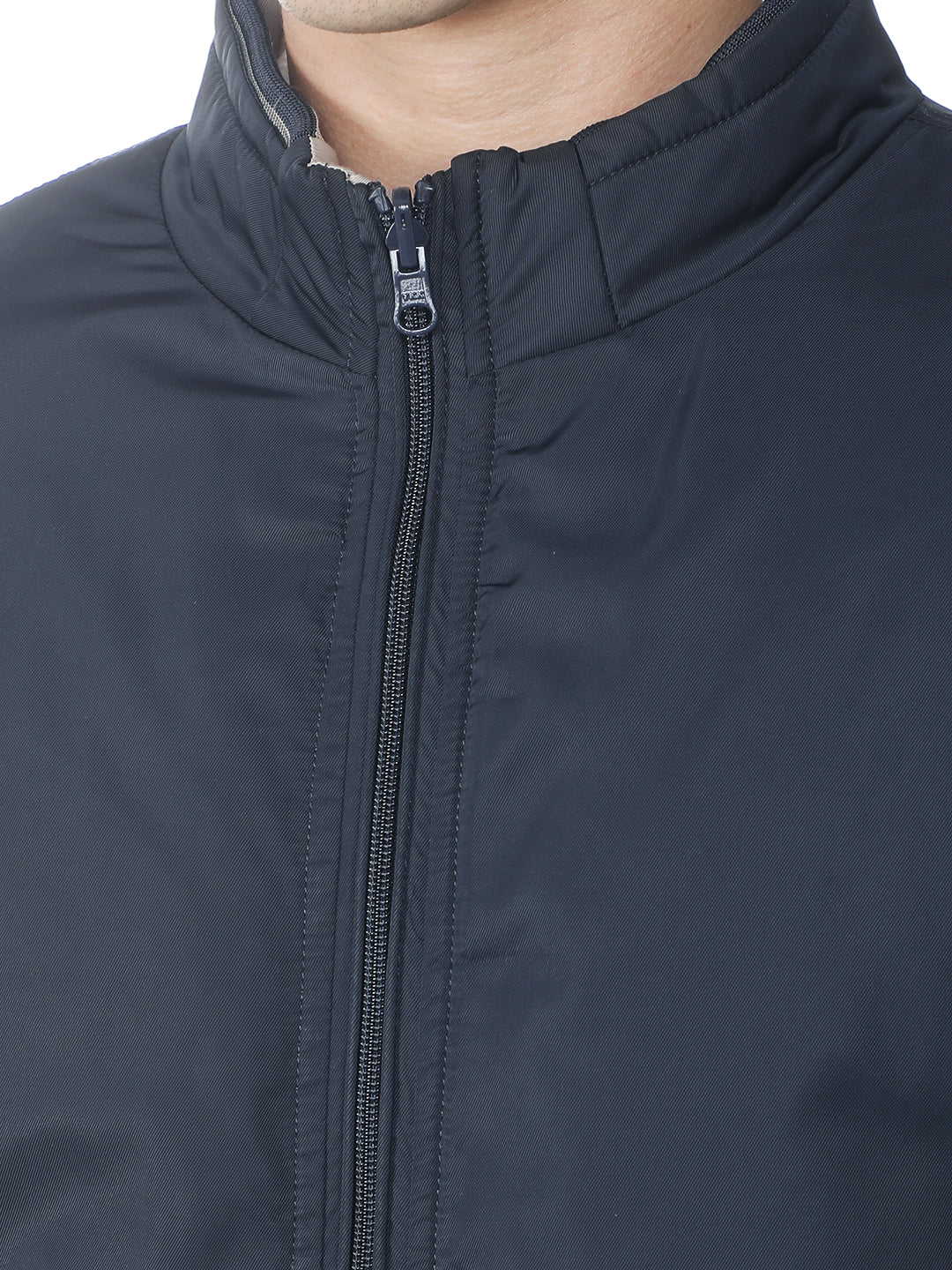 Navy Blue Padded Reversible Jacket