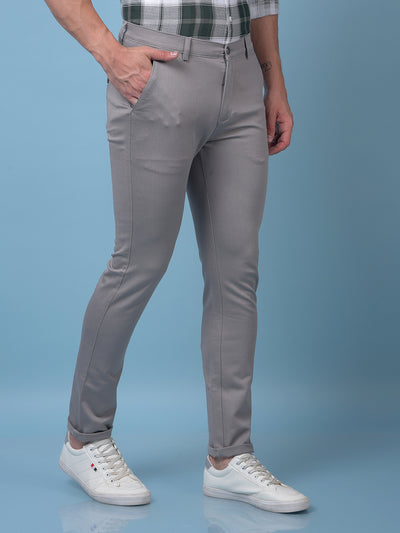 Grey Printed Trousers