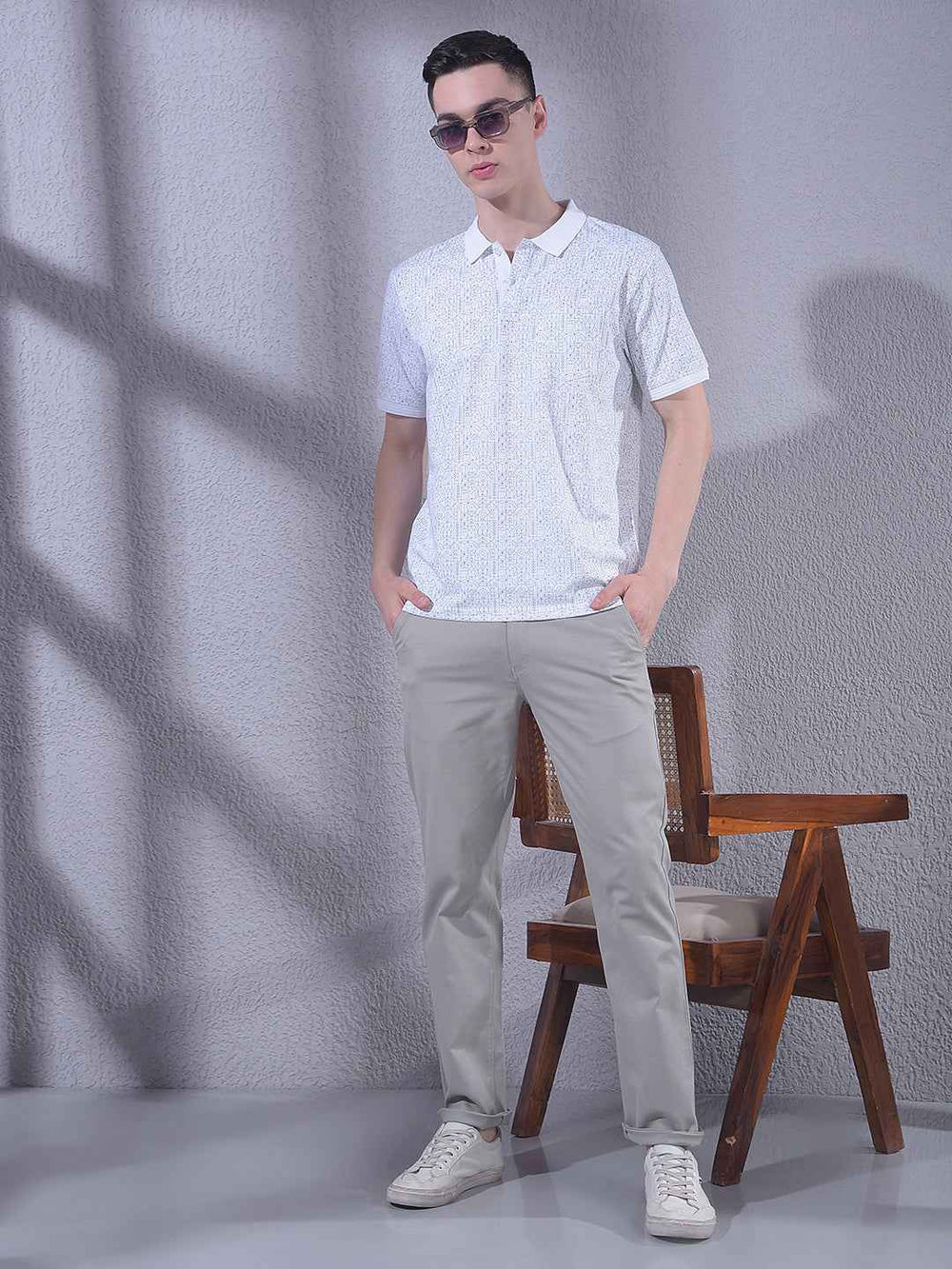 White Printed T-Shirt