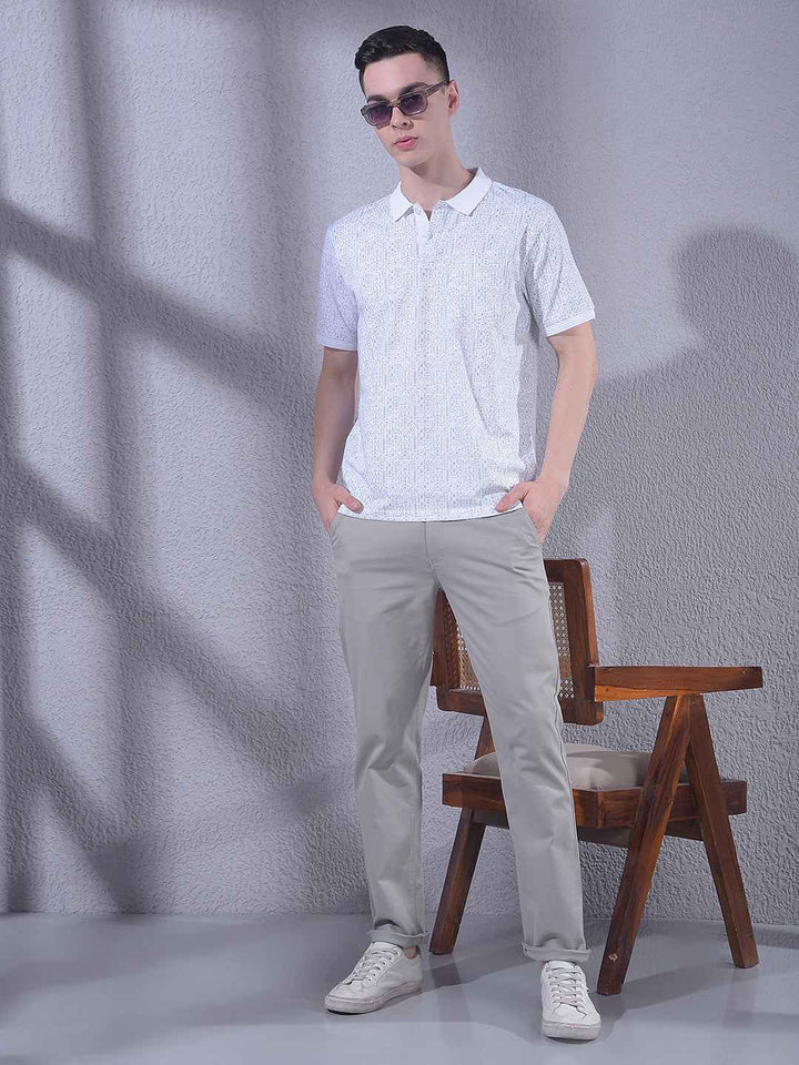 White Printed T-Shirt