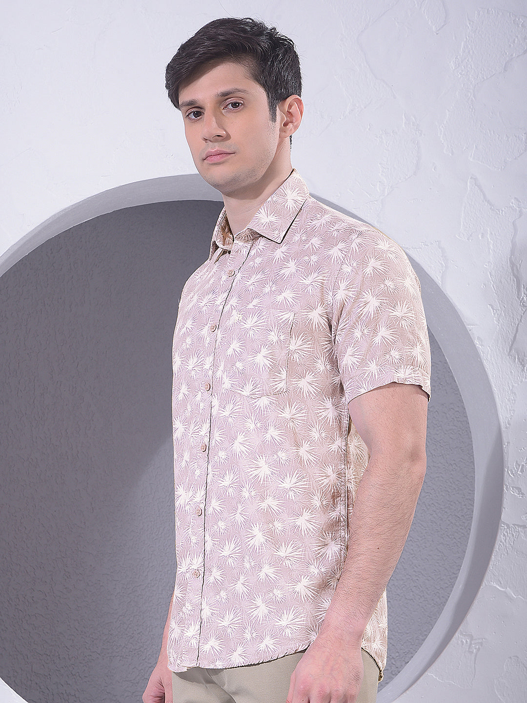 Bold Purple Printed Shirt