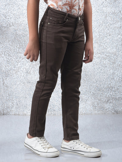 Khaki Jeans-Boys Jeans-Crimsoune Club