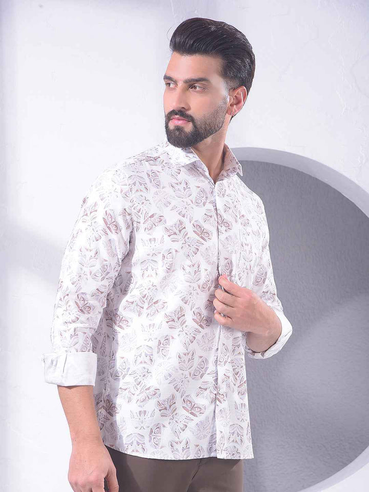 Multi-Color Motif Print Shirt