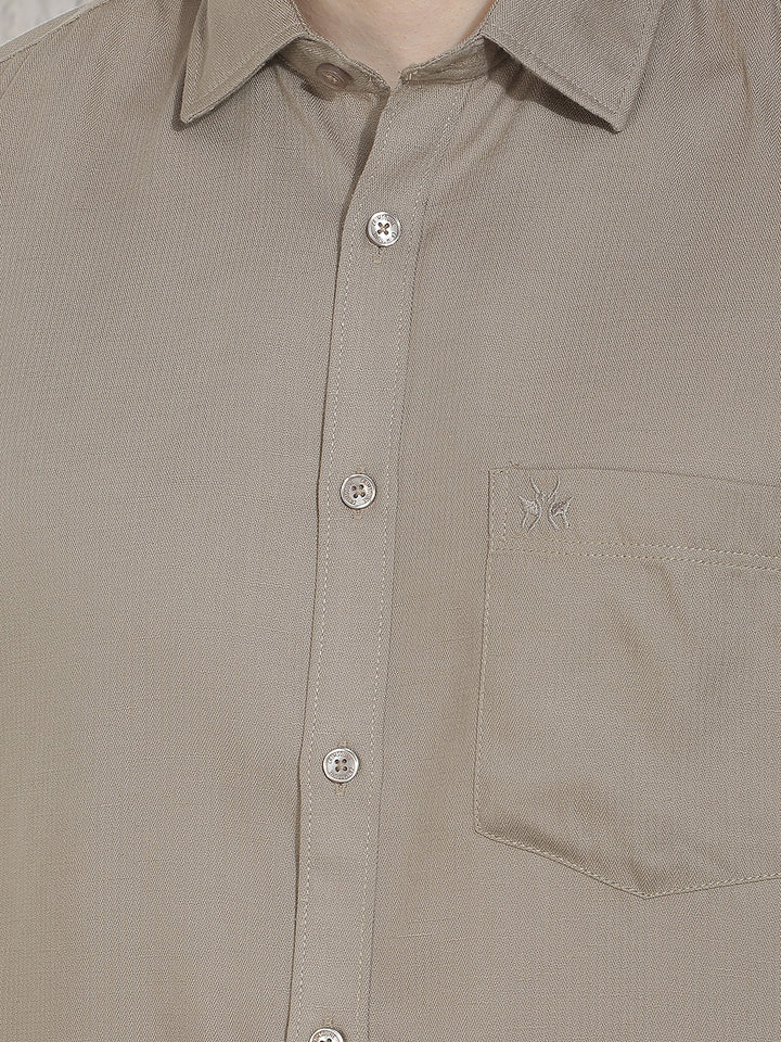 Trendy Olive Casual Shirt