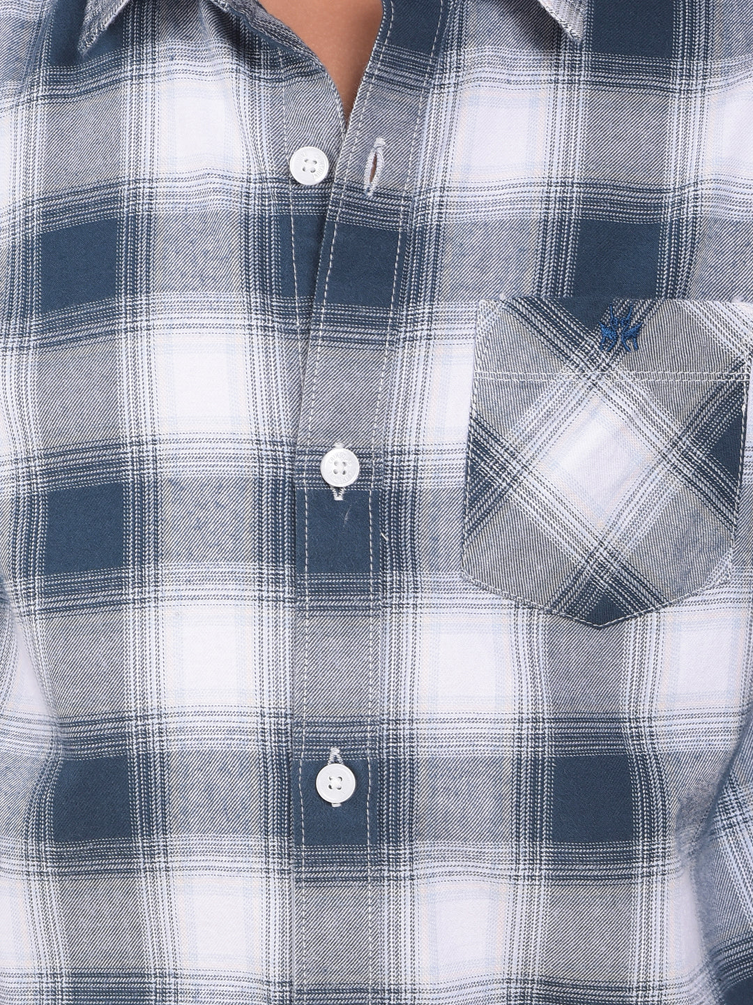 Green Checked 100% Cotton Shirt