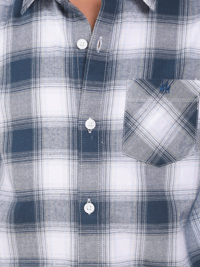 Green Checked 100% Cotton Shirt