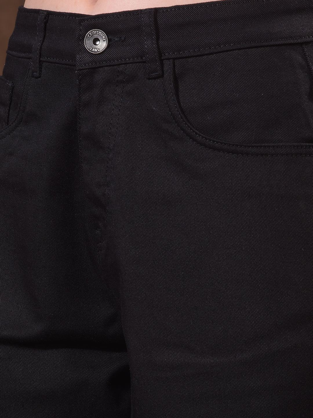 Signature Raven Black Barrel Jeans