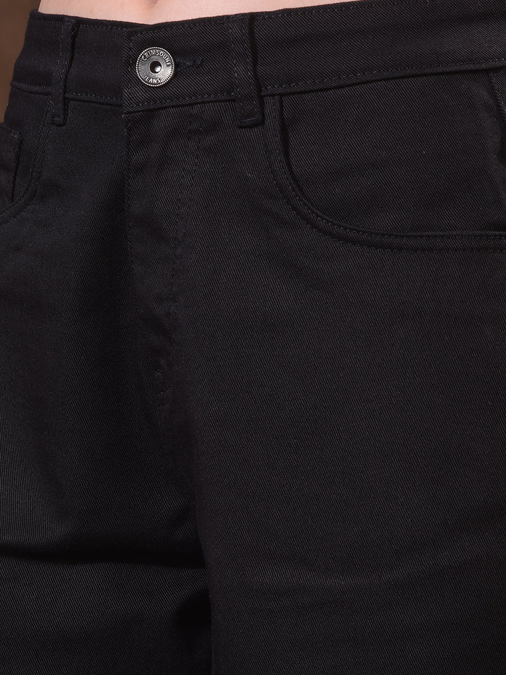 Signature Raven Black Barrel Jeans