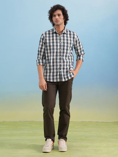 Green Checked 100% Cotton Shirt