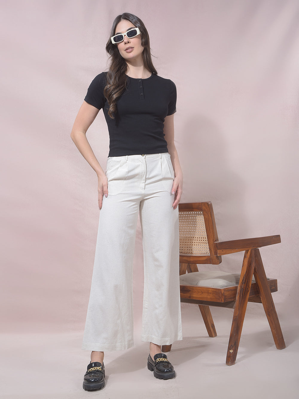 Black Modal Cropped T-Shirt