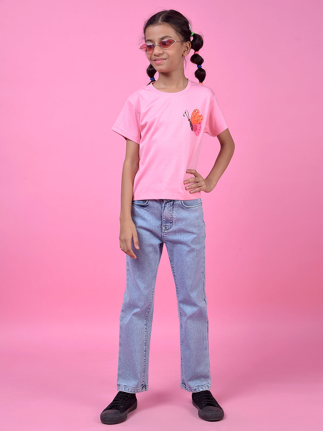 Pink Graphic Print T-Shirt