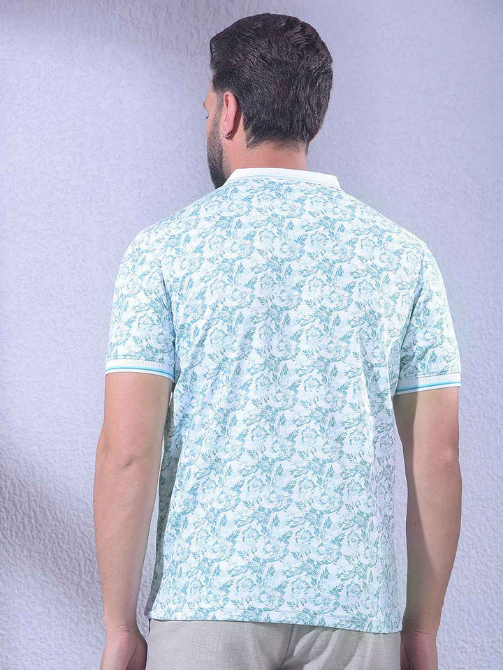 Green Floral Print T-Shirt