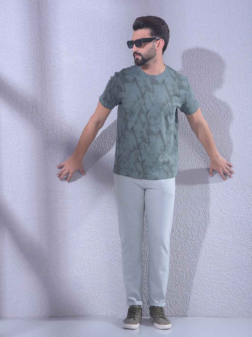 Olive Printed T-Shirt