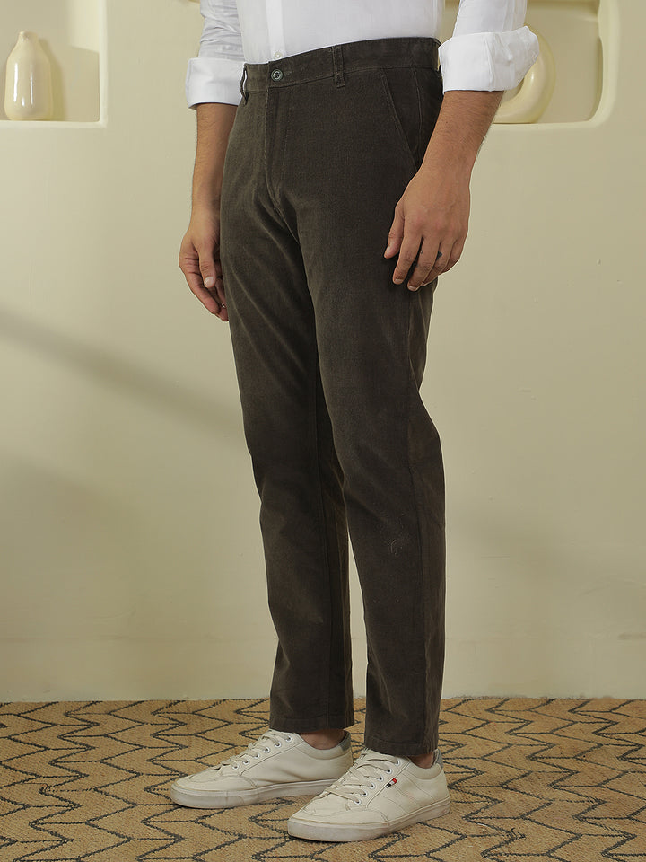 Modern Forest Olive Corduroy Trousers