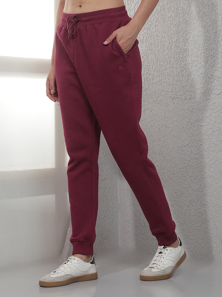 Sleek Burgundy Maroon Jogger