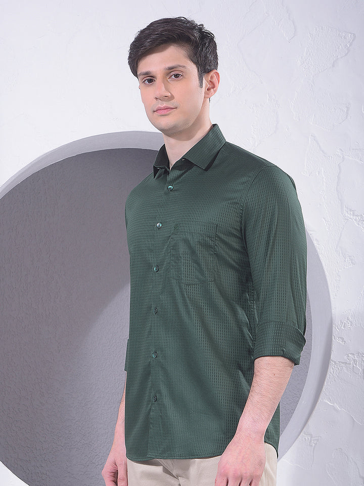 Smart Green Casual Shirt