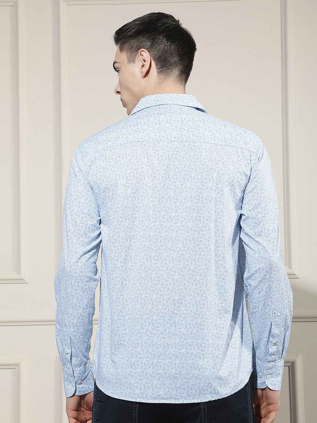 Breeze Blue Printed Shirt