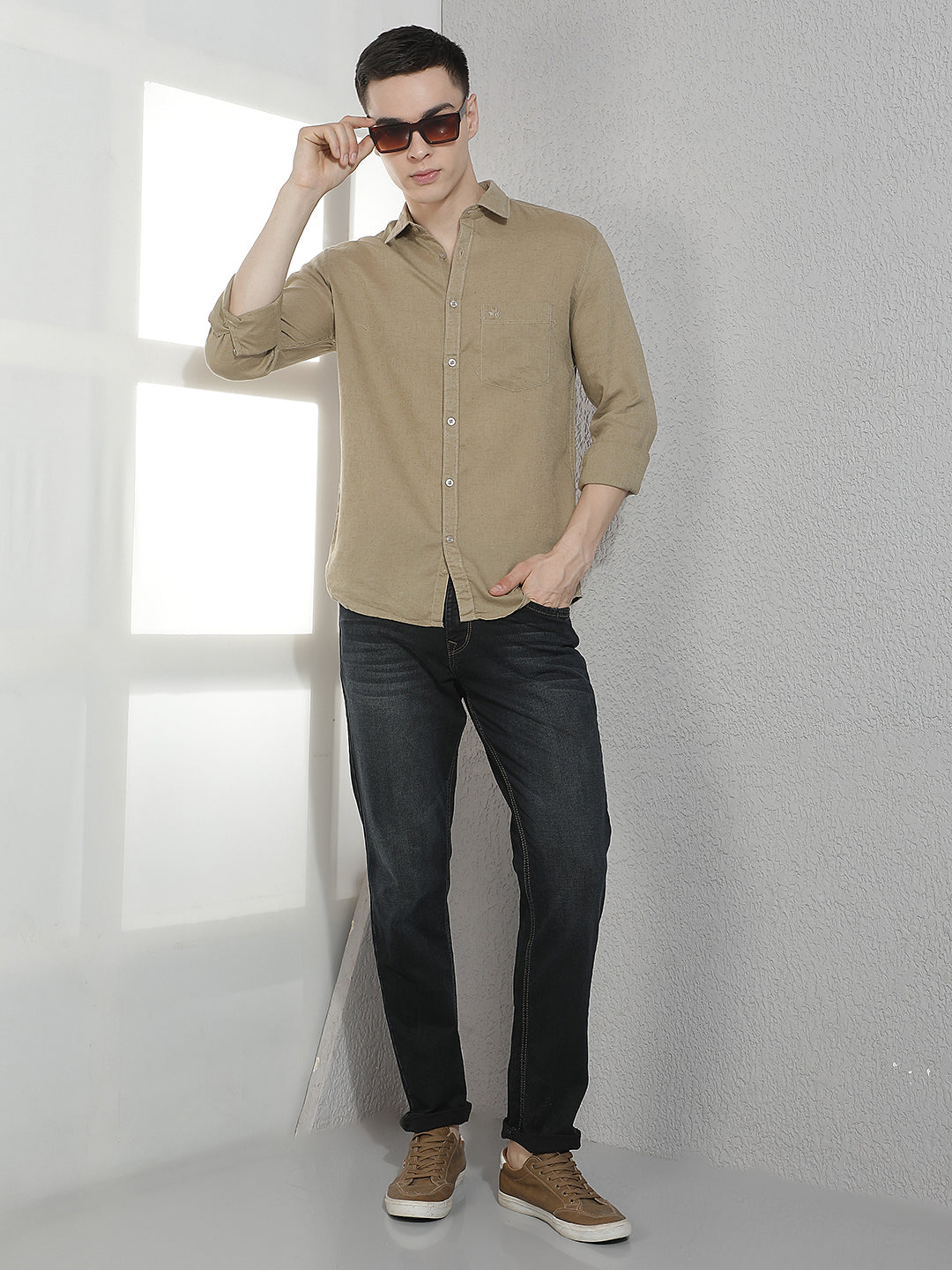 Modern Blue Stretch Casual Jeans