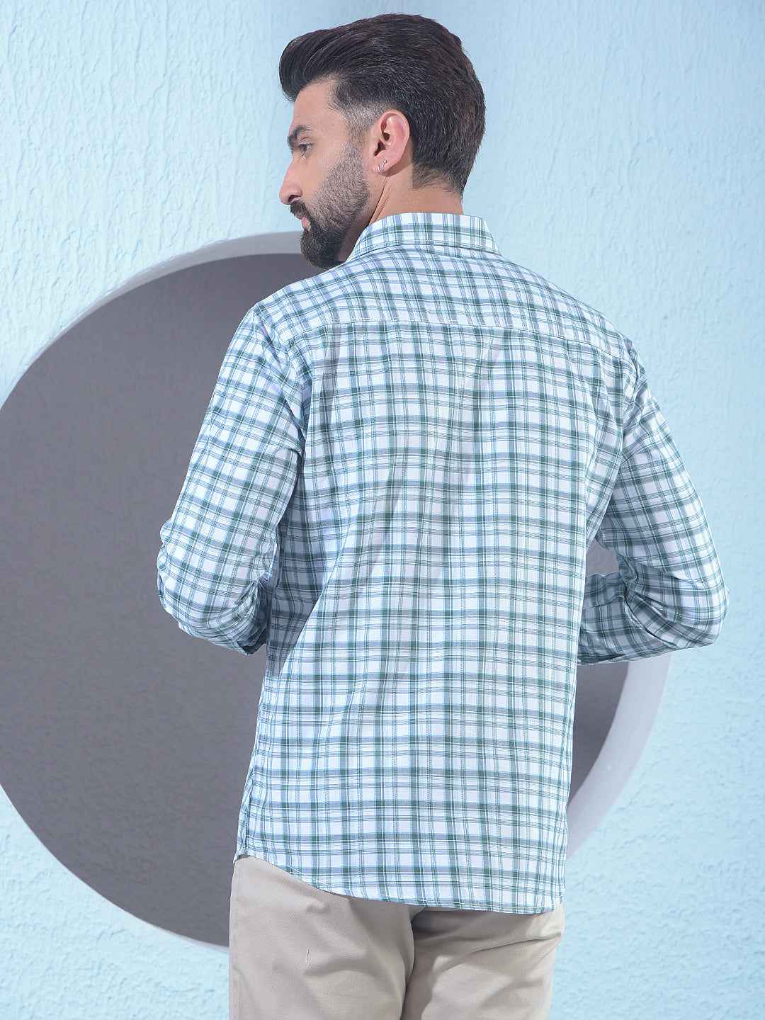 Green Checked Shirt