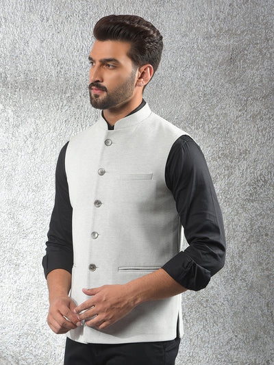 Athleisure Grey Jacquard Waist Coat