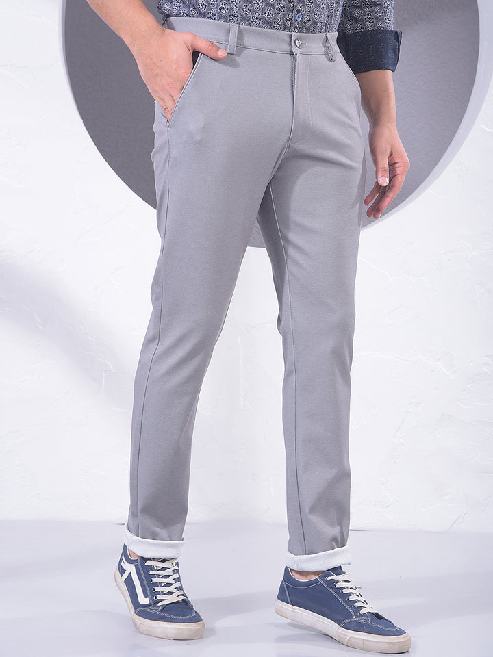Soft Grey Knitted Trousers