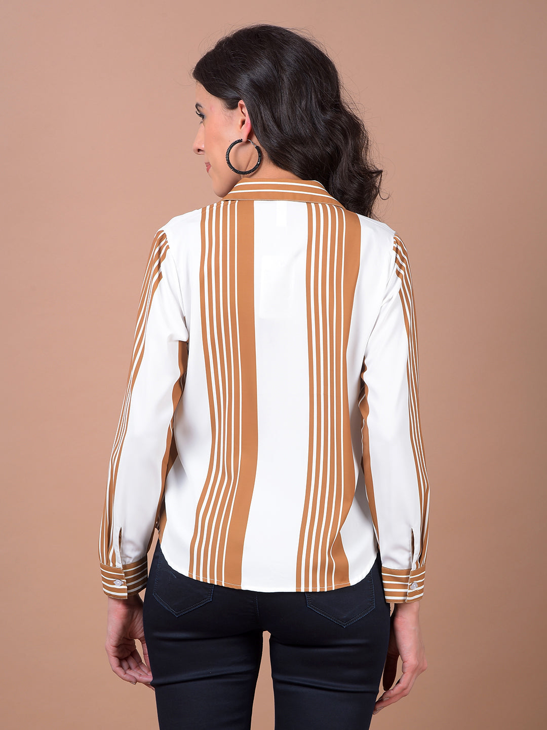 Mustard Horizontal Stripes Shirt