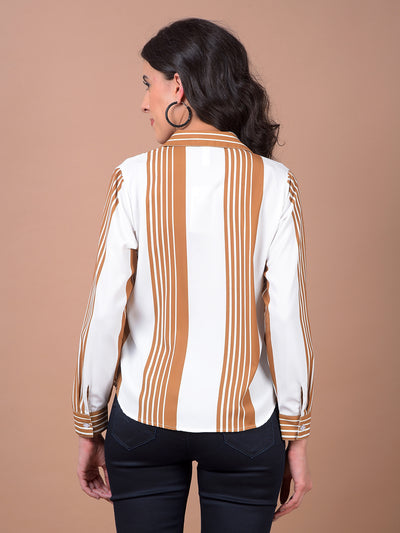 Mustard Horizontal Stripes Shirt