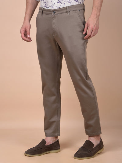 Urban Straight Brown Trousers