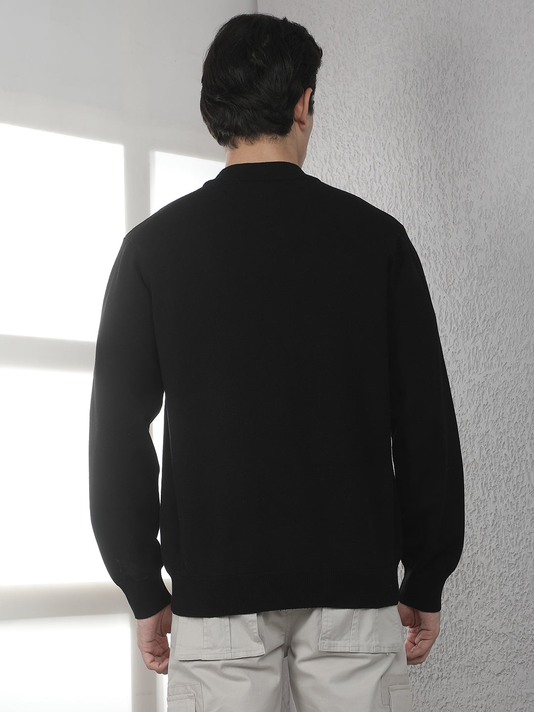 Black Round Neck Sweater