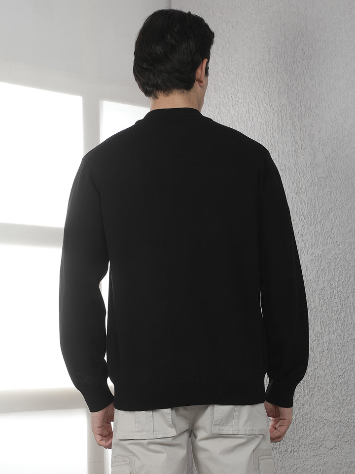 Black Round Neck Sweater