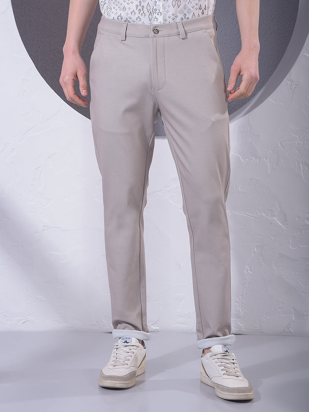 Comfort Beige Knitted Trousers