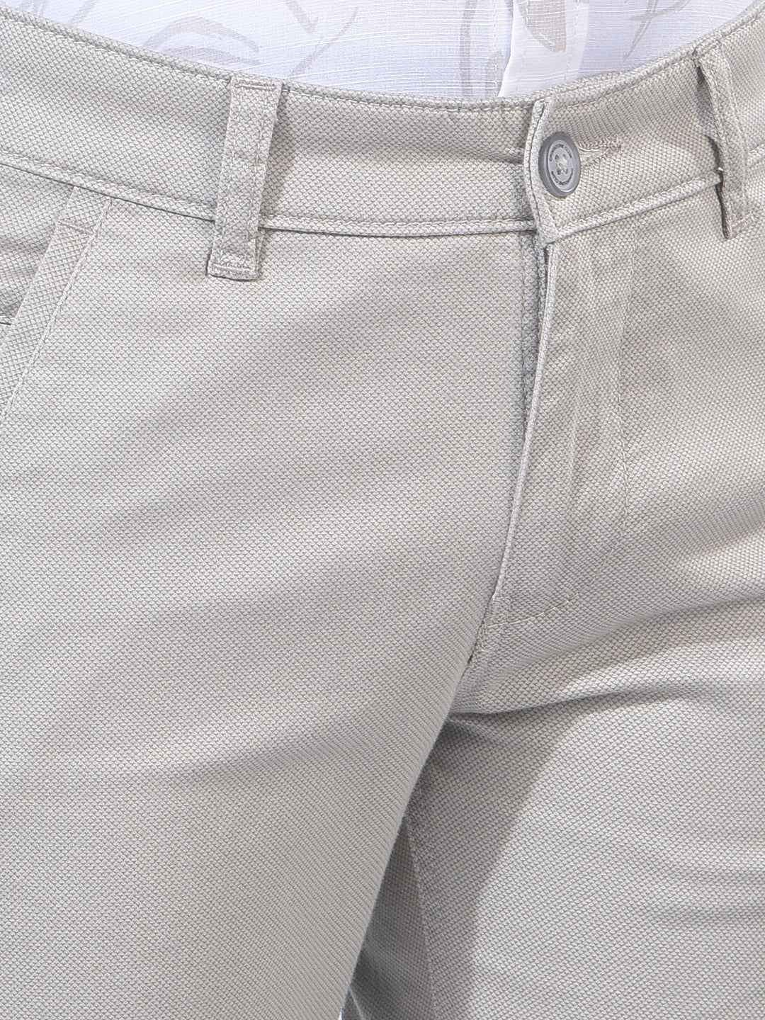 Olive Green Contemporary Trousers