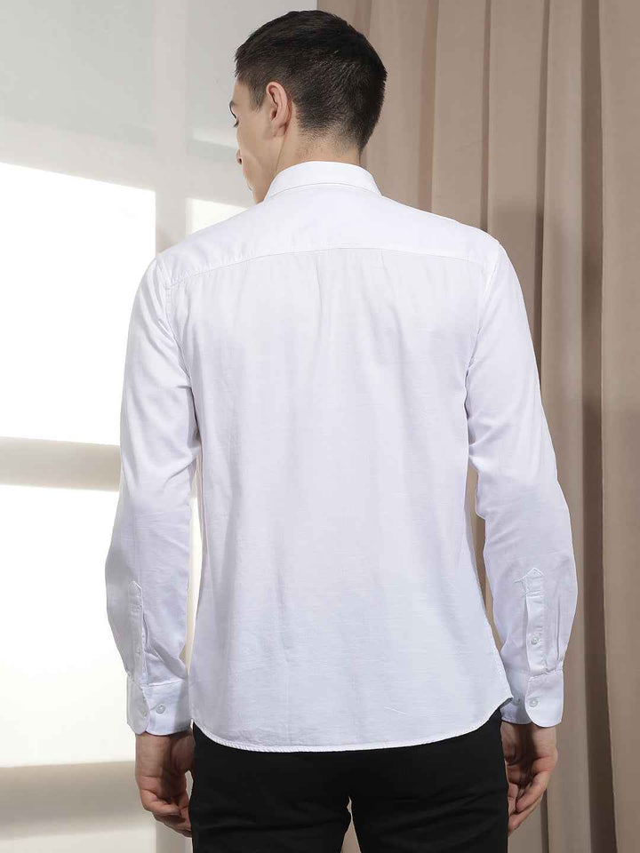 Modern White Everyday Smart Shirt