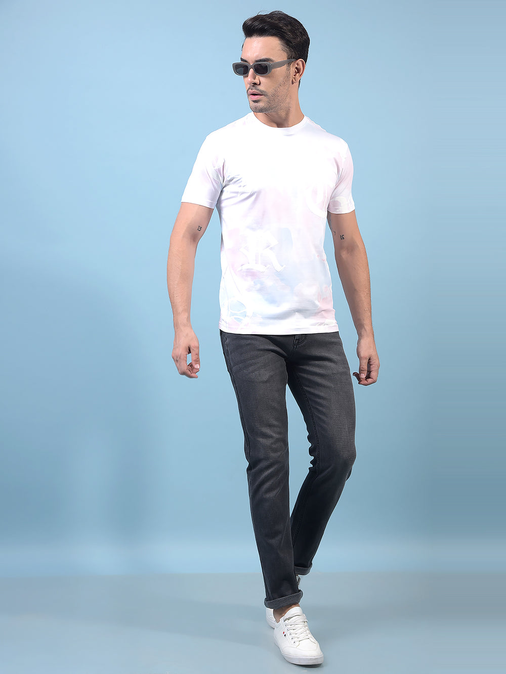 Men's Grey Jeans-Men Jeans-Crimsoune Club