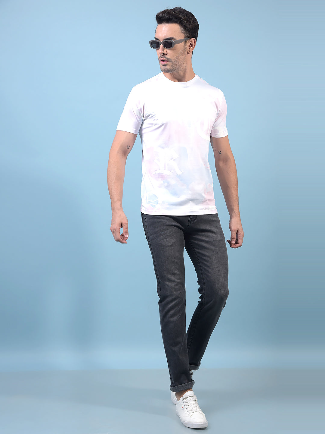 Men's Grey Jeans-Men Jeans-Crimsoune Club