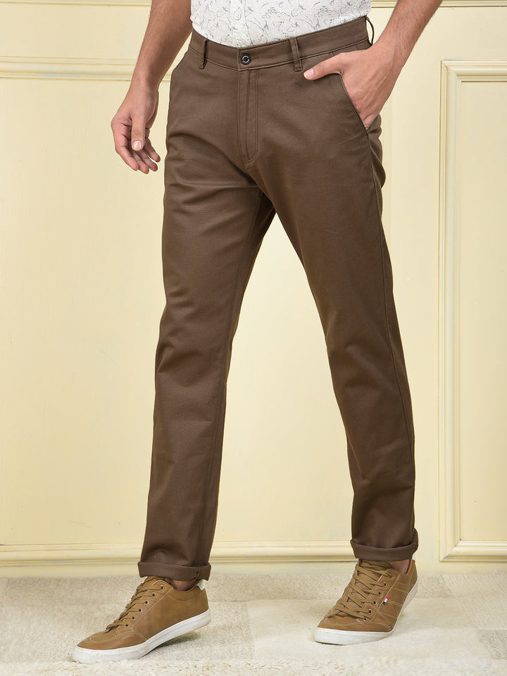 Clear Fit Brown Trousers